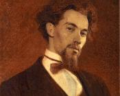 伊凡 尼古拉耶维奇 克拉姆斯柯依 : Portrait of the Artist Konstantin Savitsky